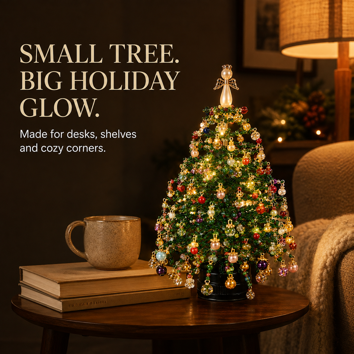 🎄 Make-Your-Own Glowing Holiday Tree Craft Set for Festive Décor ✨