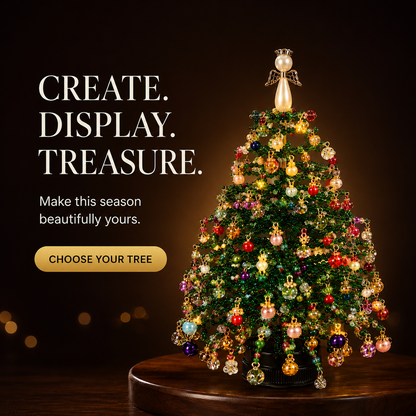 🎄 Make-Your-Own Glowing Holiday Tree Craft Set for Festive Décor ✨