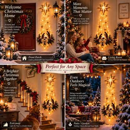✨ Star of Bethlehem Christmas Wall Light – Sacred Nativity Home Decor