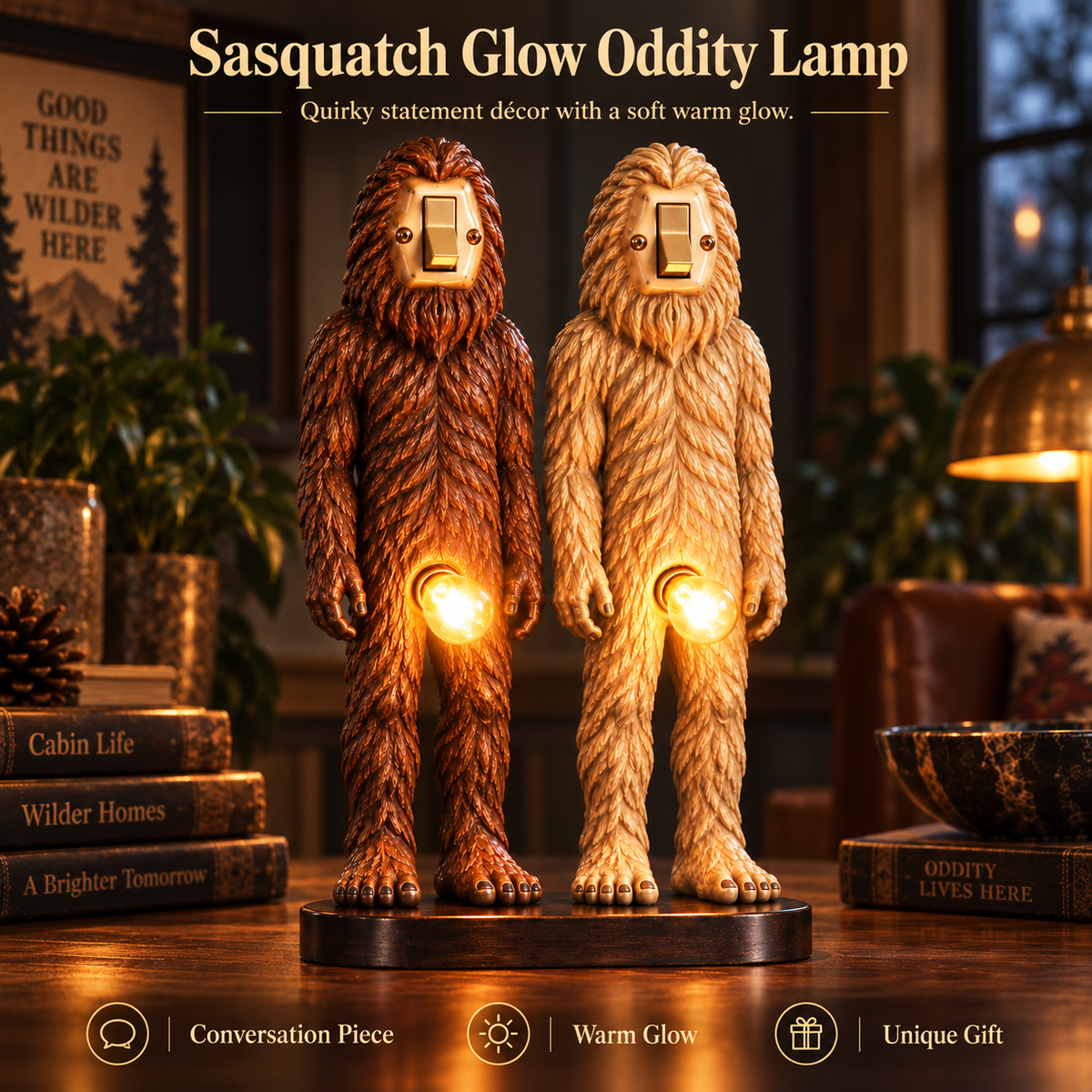 ✨ Quirky Retro Companion Lamp – Cozy Glow & Unique Home Decor