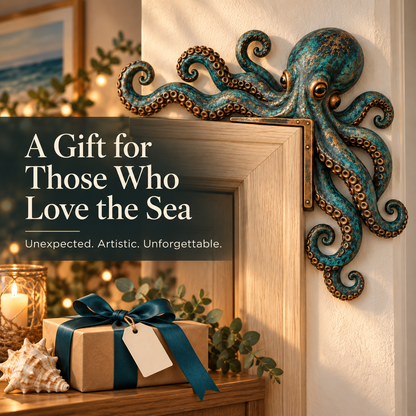 🐙Playful Octopus Door Frame Accent  | Whimsical Ocean-Inspired Home Décor