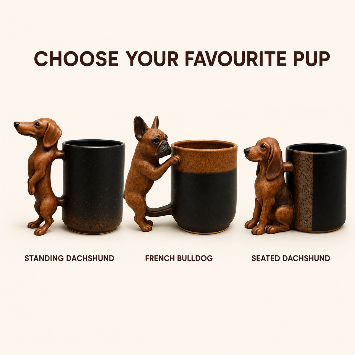 🐾 Handcrafted Wiener Dog Coffee Mug – Cozy Gift for Doxie Lovers