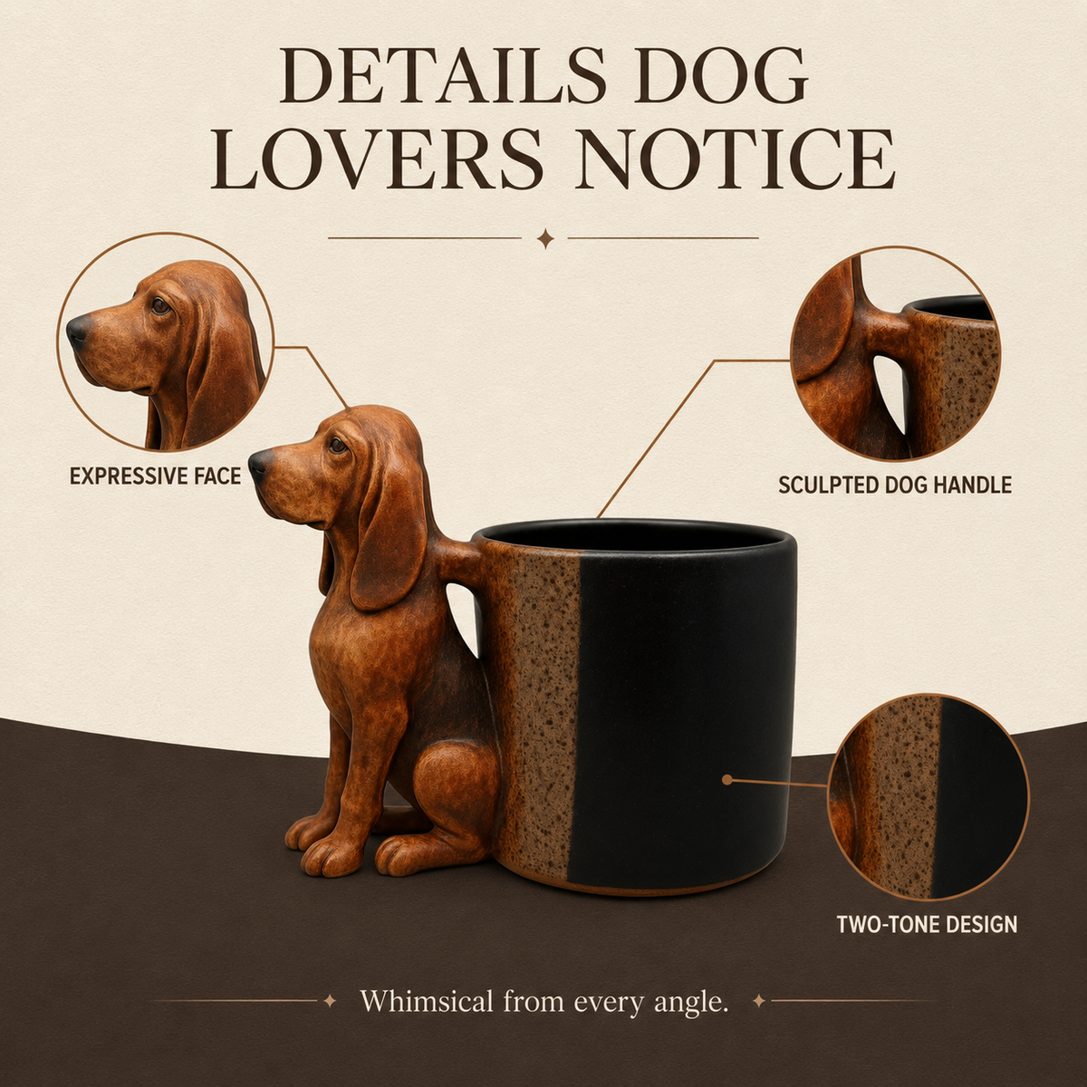 🐾 Handcrafted Wiener Dog Coffee Mug – Cozy Gift for Doxie Lovers