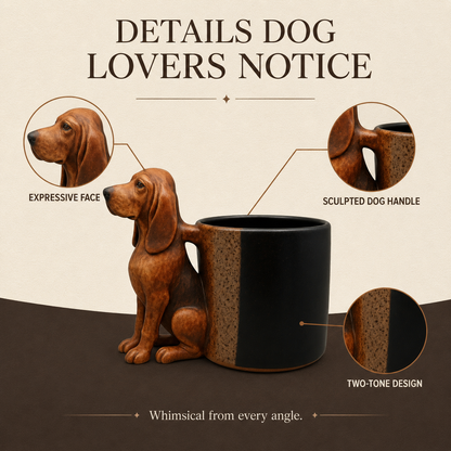 🐾 Handcrafted Wiener Dog Coffee Mug – Cozy Gift for Doxie Lovers