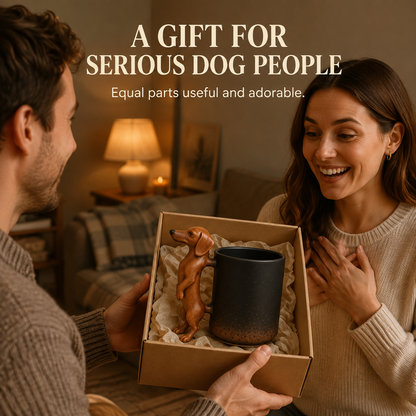 🐾 Handcrafted Wiener Dog Coffee Mug – Cozy Gift for Doxie Lovers