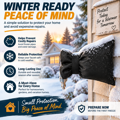❄️ Insulated Outdoor Faucet Shield – Cold-Weather Spigot Freeze Protection
