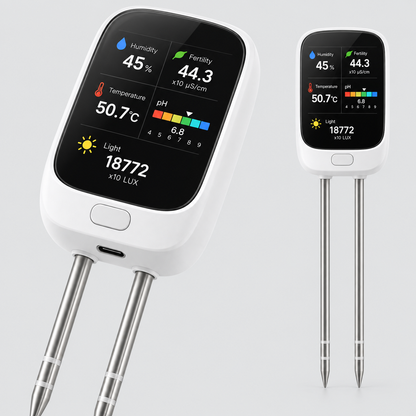 Professional High-Precision Digital 6-in-1 Soil Tester & Environment Meter