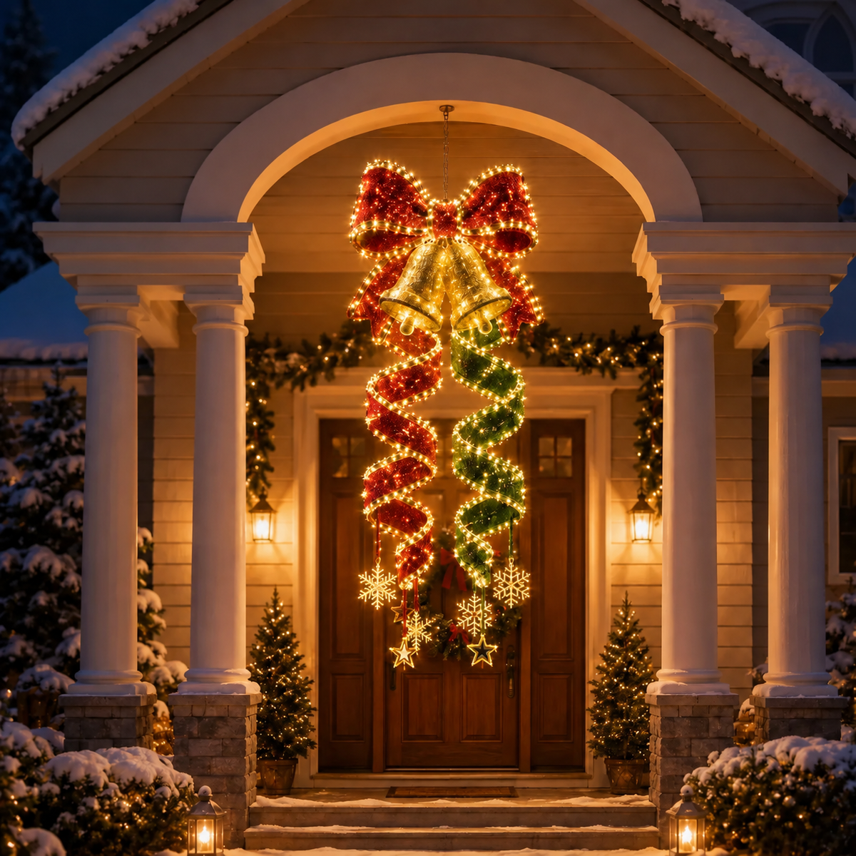 Christmas Magic Spiral Hanging LED Light Collection
