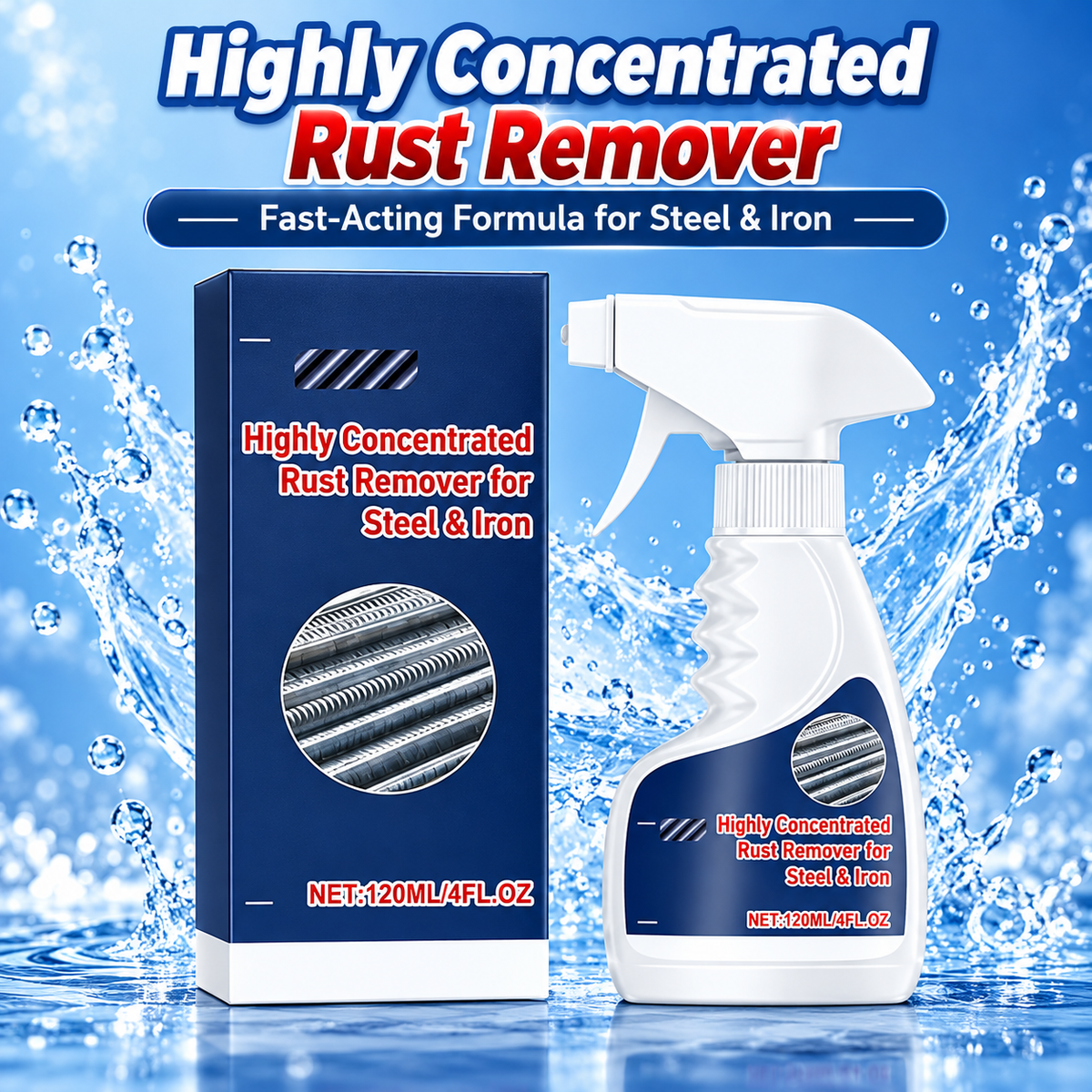 🛠️ Rust Remover for Metal & Stainless Steel – Restore Rusted Surfaces