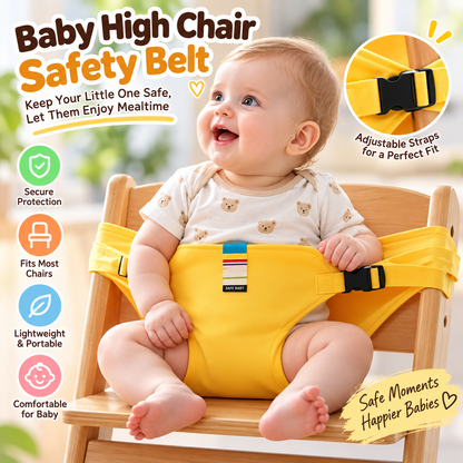 👶 Portable Baby High Chair Harness Seat – Secure & Easy Feeding Support