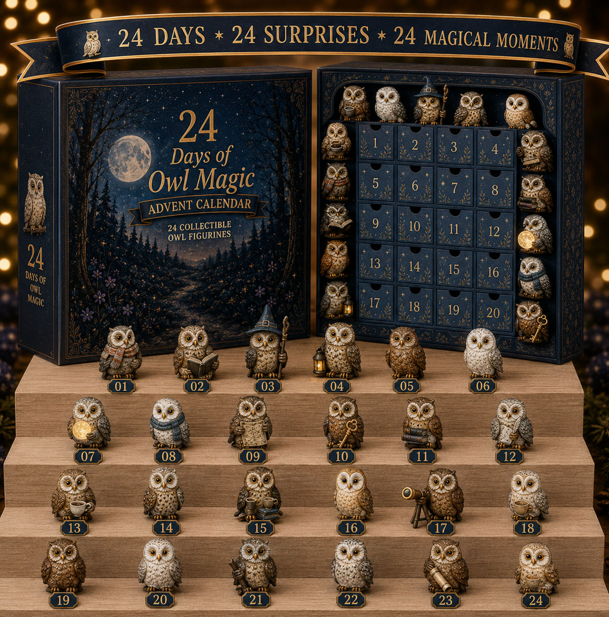 ✨ Enchanted Forest: 24 Days of Tiny Magic | Fantasy Miniature Advent Calendar – 6 Collector Editions