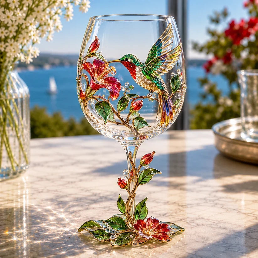 🐦🍷 Nature’s Winged Beauties – 3D Bird Wine Glass Collection