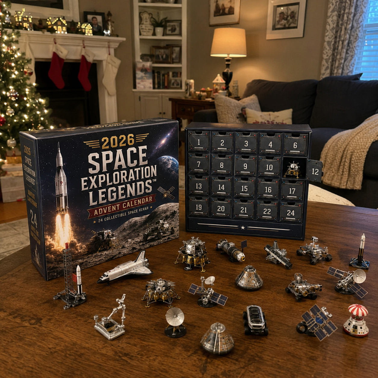 🚀2026 Space Exploration Legends Advent Calendar – 24 Days of Space Missions, 24 Collectible Surprises
