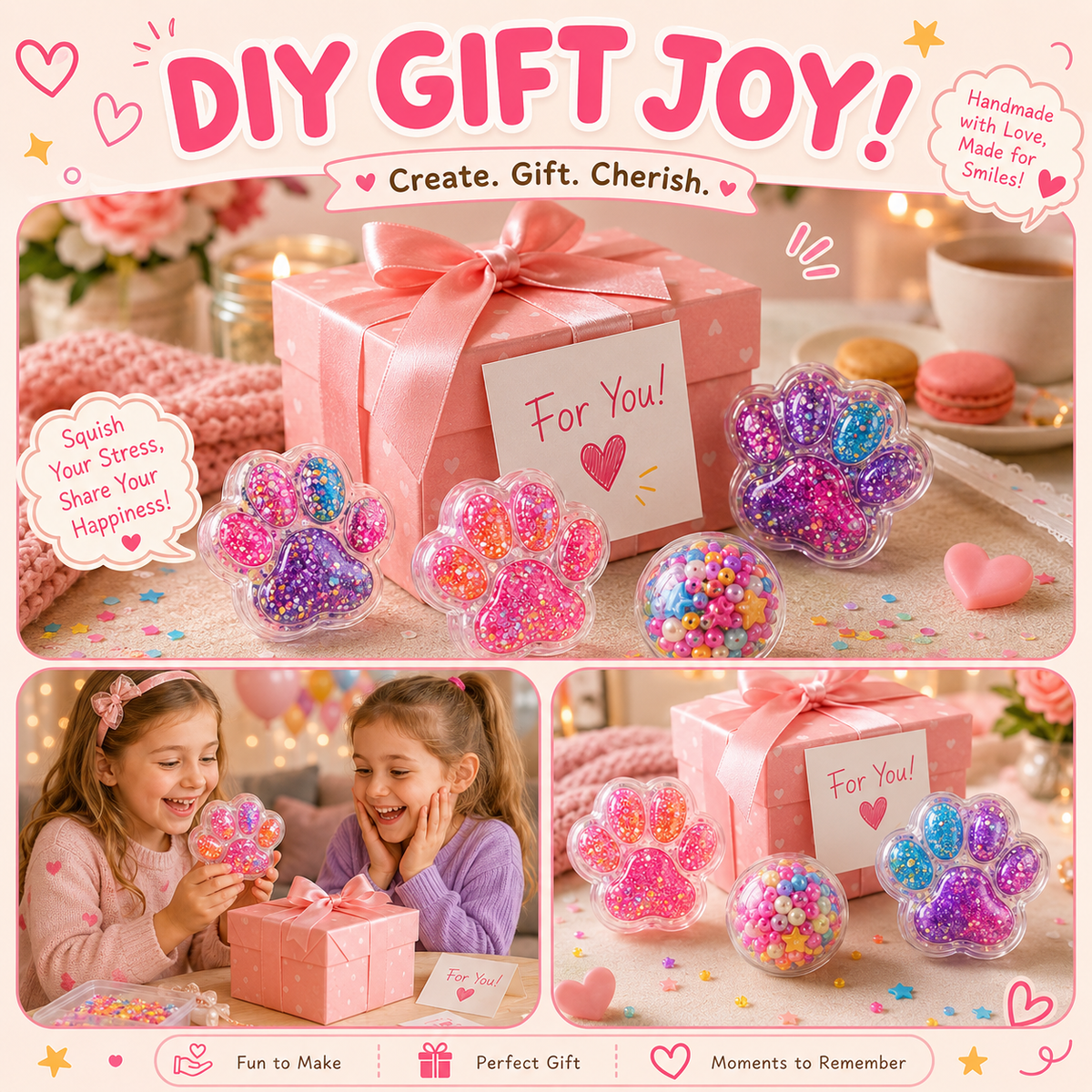 🎨 Kids DIY Squishy Maker Kit – Mix, Fill & Create Your Own