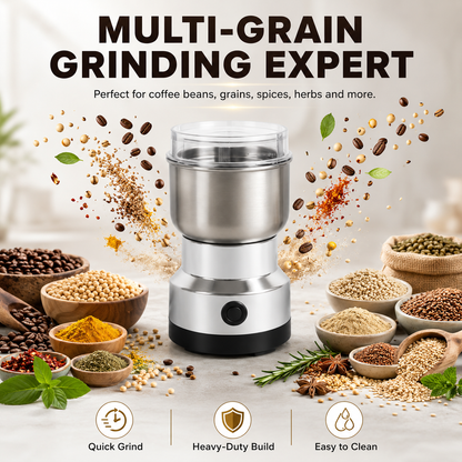 Stainless Steel Dry Ingredient Grinder ✨ Spices, Grains & Coffee
