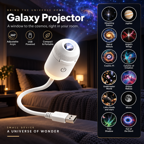 🌌 Dream Star Projector | Galaxy Night Light for Bedroom