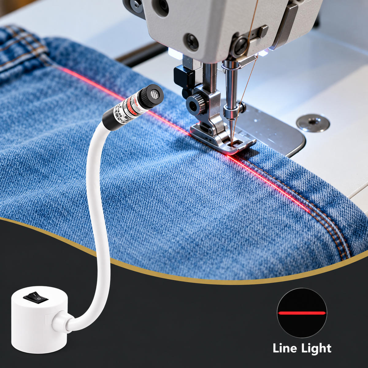 🧵 Magnetic Positioning Quilting Light | Sewing Machine Accessory