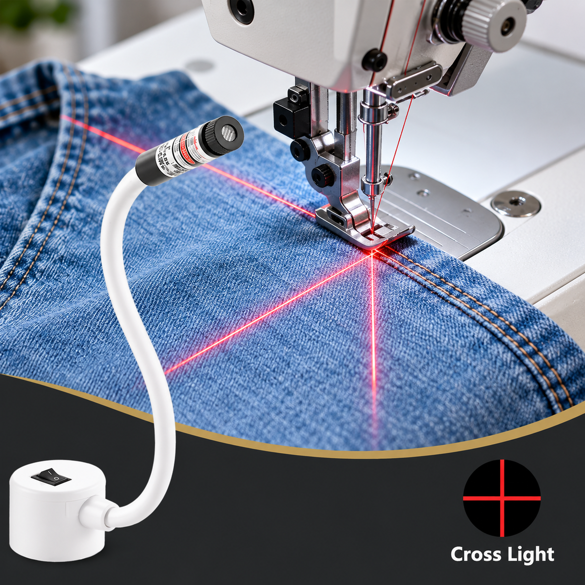 🧵 Magnetic Positioning Quilting Light | Sewing Machine Accessory