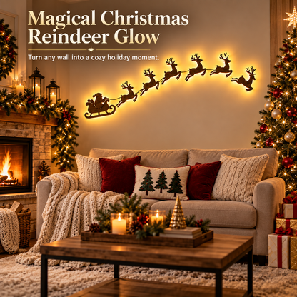 🎄🦌 Magical Reindeer Christmas Wall Light – Cozy Holiday Glow for Your Home ✨