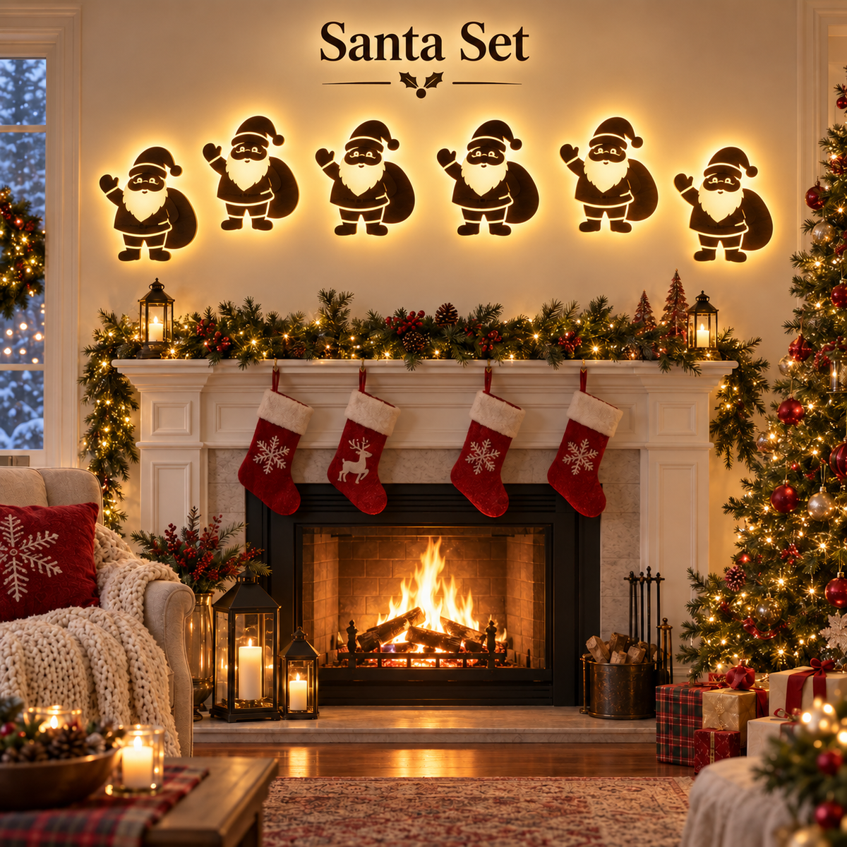 🎄🦌 Magical Reindeer Christmas Wall Light – Cozy Holiday Glow for Your Home ✨