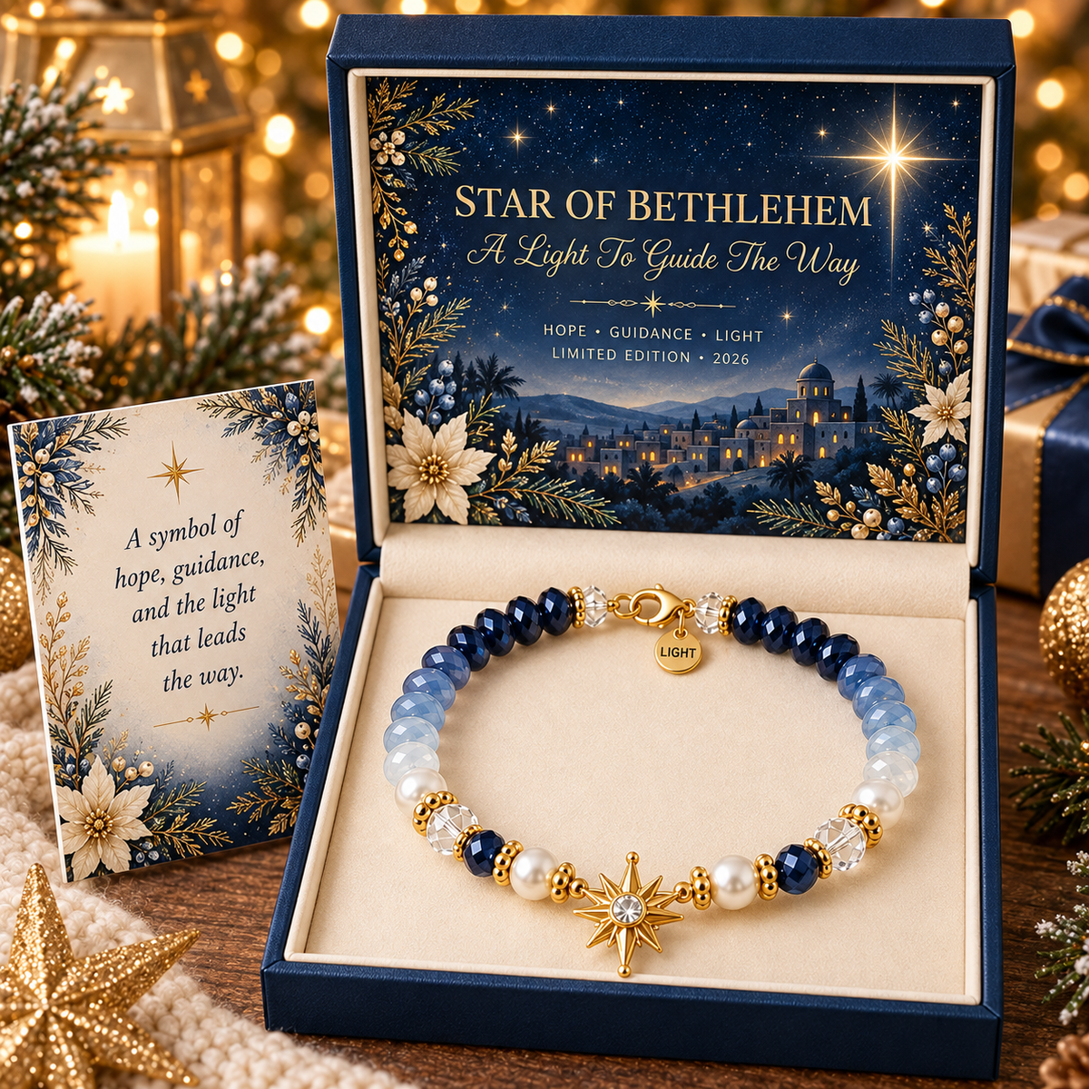 ⏳ LAST DAY 49% OFF — ✝️ Christmas Blessings Bracelet Set 🎄 | Wear the Faith. Share the Blessing.