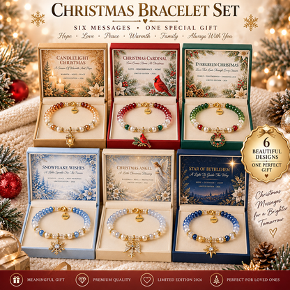 ⏳ LAST DAY 49% OFF — ✝️ Christmas Blessings Bracelet Set 🎄 | Wear the Faith. Share the Blessing.