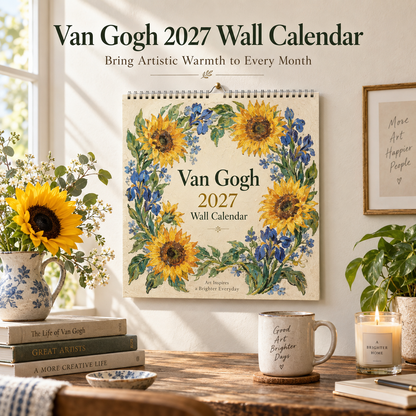 🎨 Van Gogh Inspired 2027 Wall Calendar ✨ 12 Beautiful Art Prints for Wall Decor