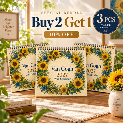 🎨 Van Gogh Inspired 2027 Wall Calendar ✨ 12 Beautiful Art Prints for Wall Decor