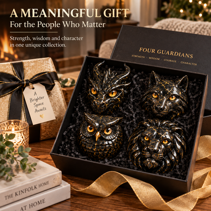 🔥Luxury Guardian Animal Stone Sculpture- ✨Elegant Home Décor & Gift-Ready Art Piece