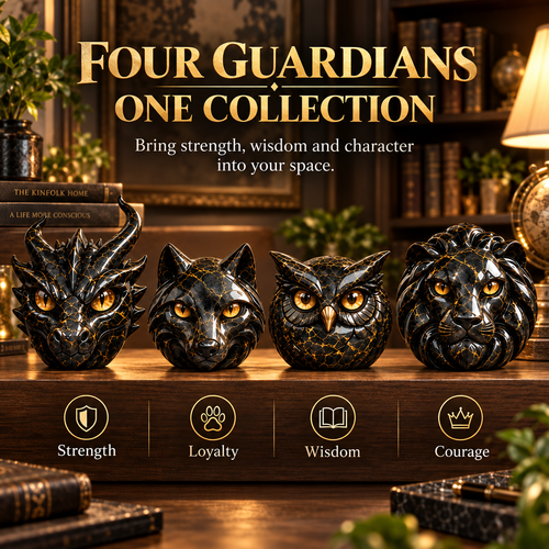 🔥Luxury Guardian Animal Stone Sculpture- ✨Elegant Home Décor & Gift-Ready Art Piece