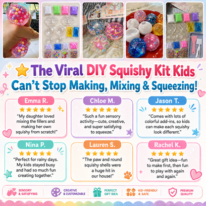 🎨 Kids DIY Squishy Maker Kit – Mix, Fill & Create Your Own