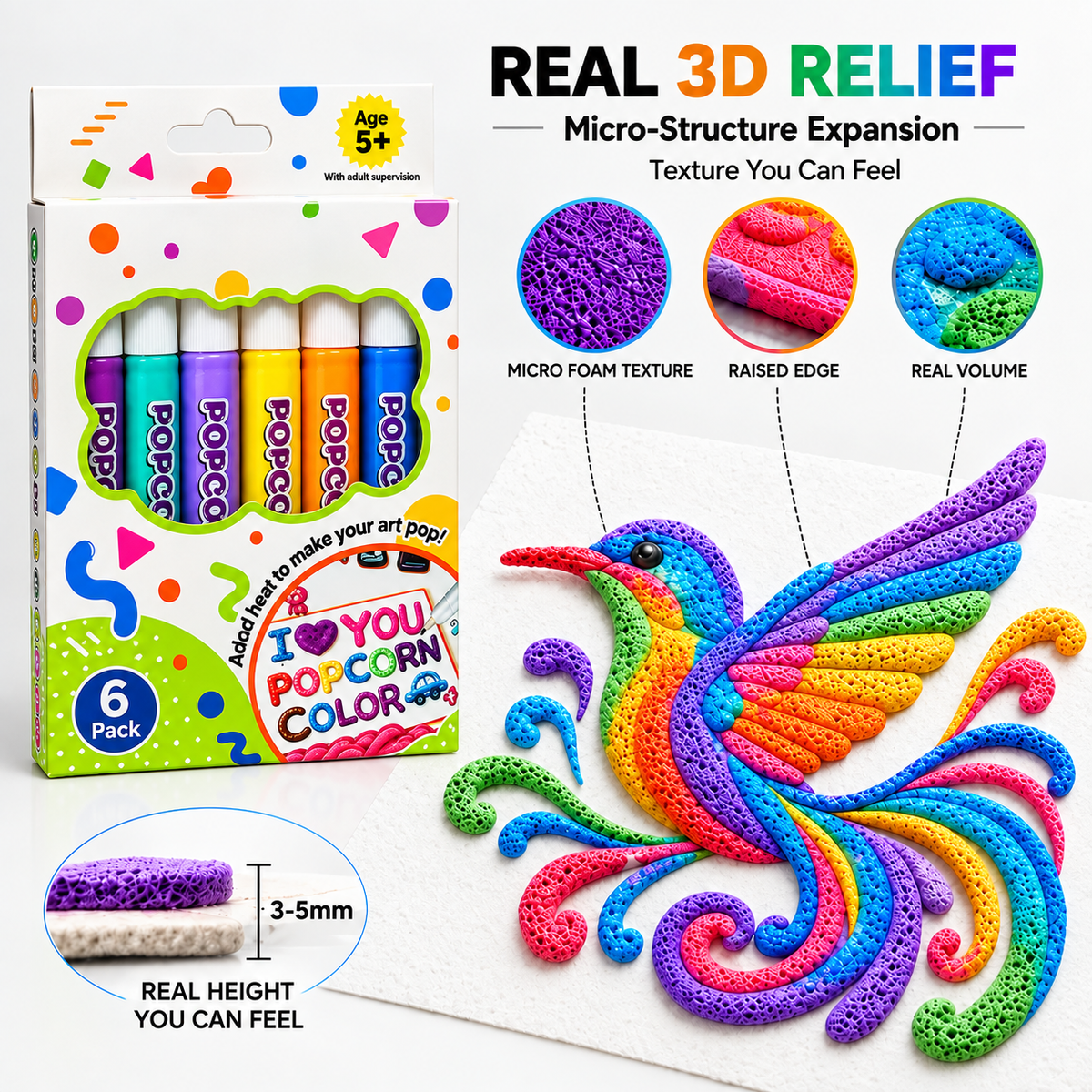🎁 3D Relief Art Pen – Turn Your Drawings Into Touchable 3D Art 🪄