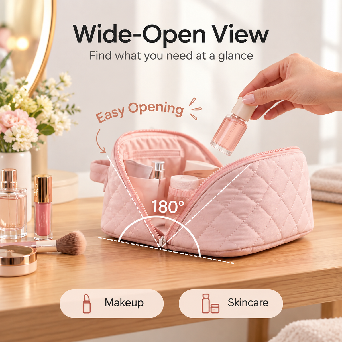 Travel Makeup Bag for Woman-Large Size