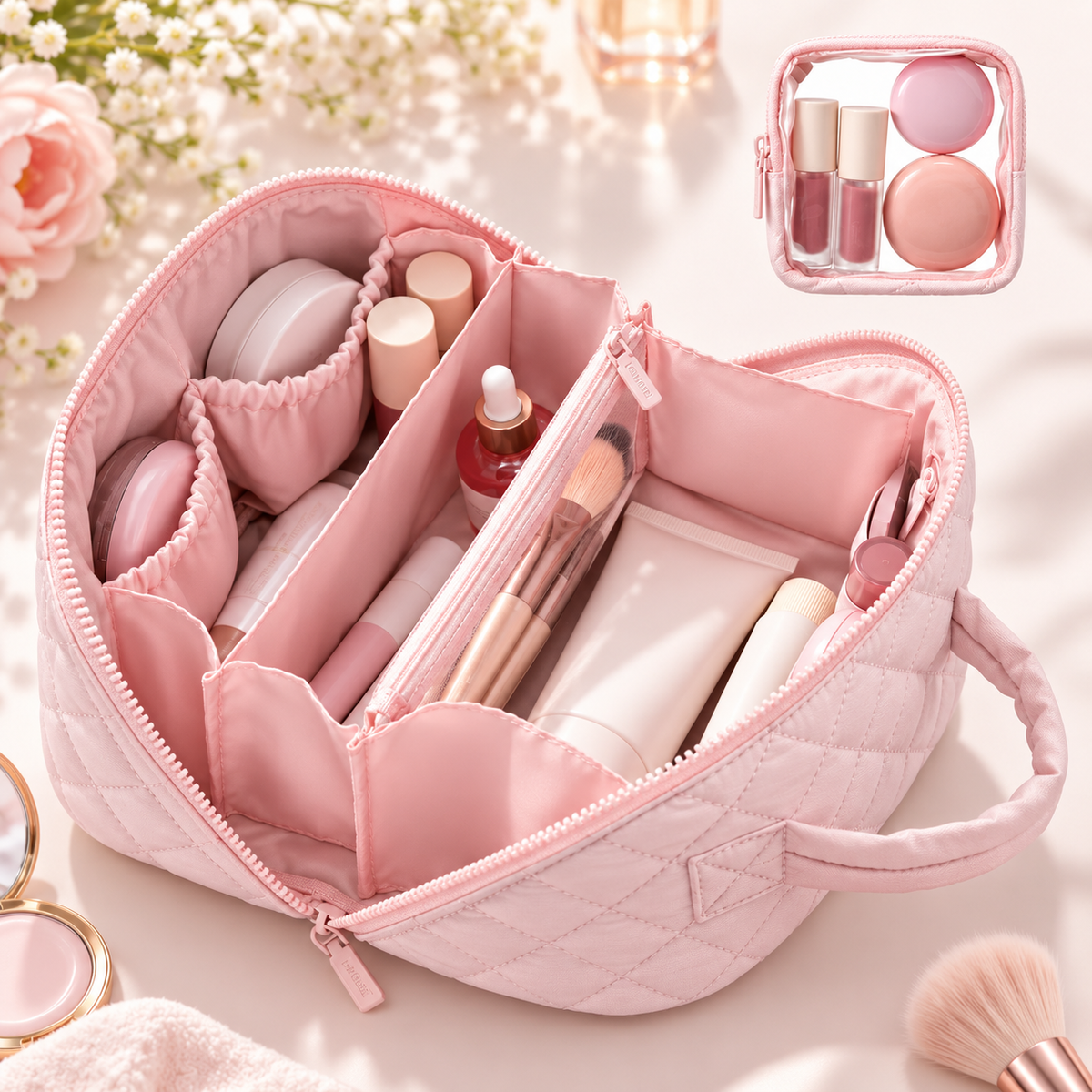 Travel Makeup Bag for Woman-Large Size