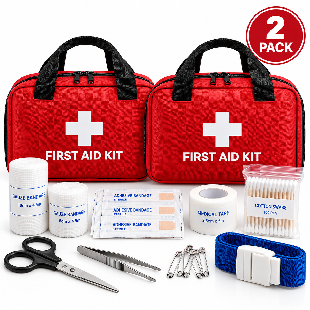 🩹 330 Piece Waterproof First Aid Kit | Emergency Survival Supply