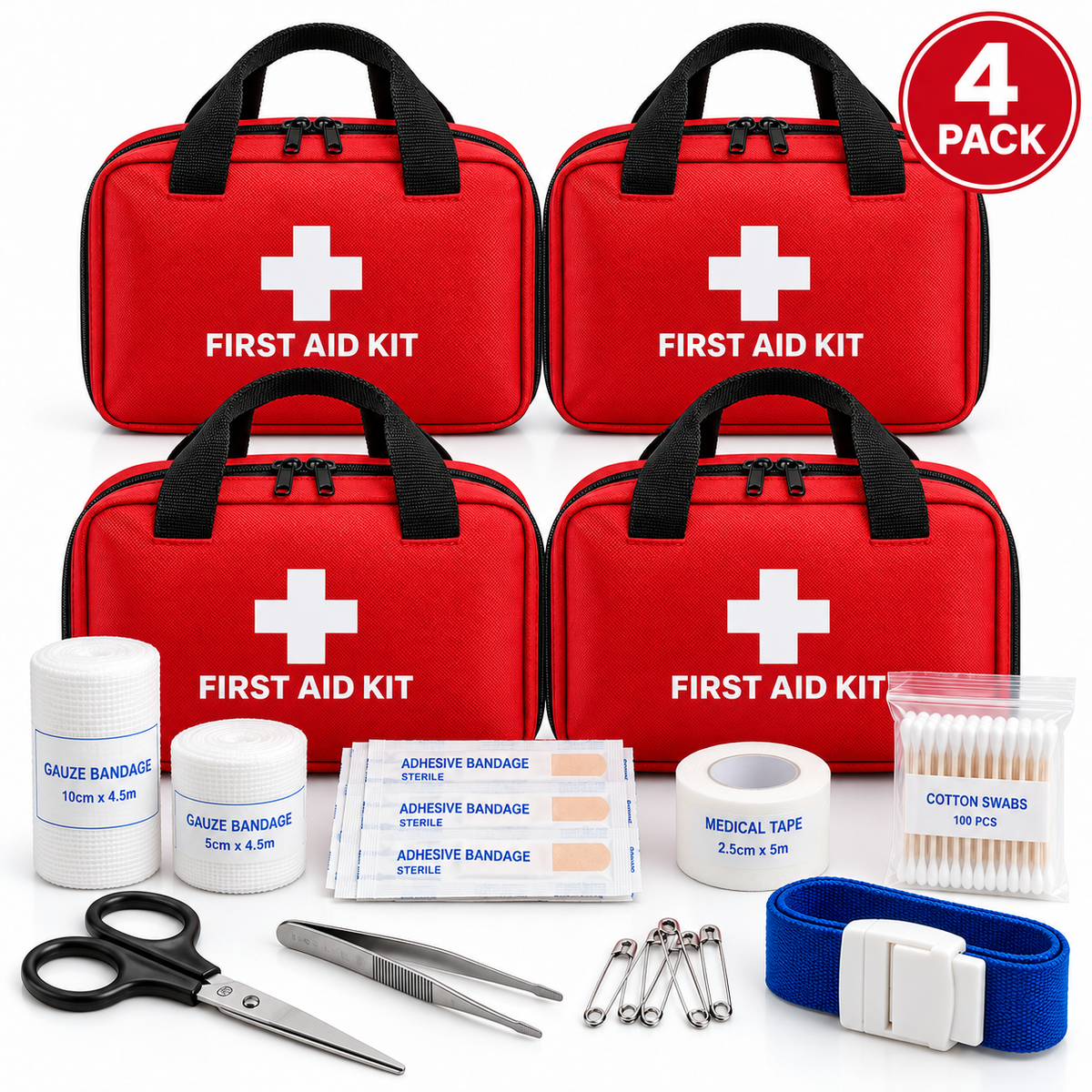 🩹 330 Piece Waterproof First Aid Kit | Emergency Survival Supply