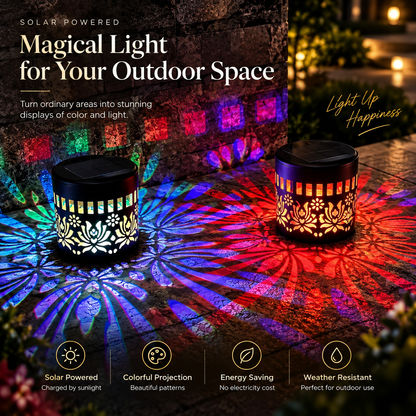 🌙 Solar Mandala Wall Light | Garden & Patio Decorative LED Light