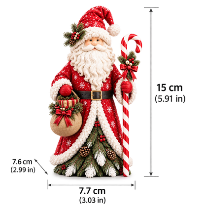 🎅Christmas Resin Figurine | ⛄Snowman Santa Claus Tabletop Decor, Christmas Tree Base Design Holiday Ornament