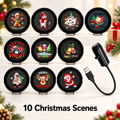 🎄✨Plug‑&‑Play HD Christmas Projector | 6 /10 Festive Holiday Scenes