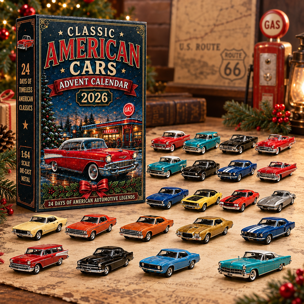 🚚🎄2026 Vehicle Advent Calendar Collection | 24‑Day Mini Toy Car Surprises