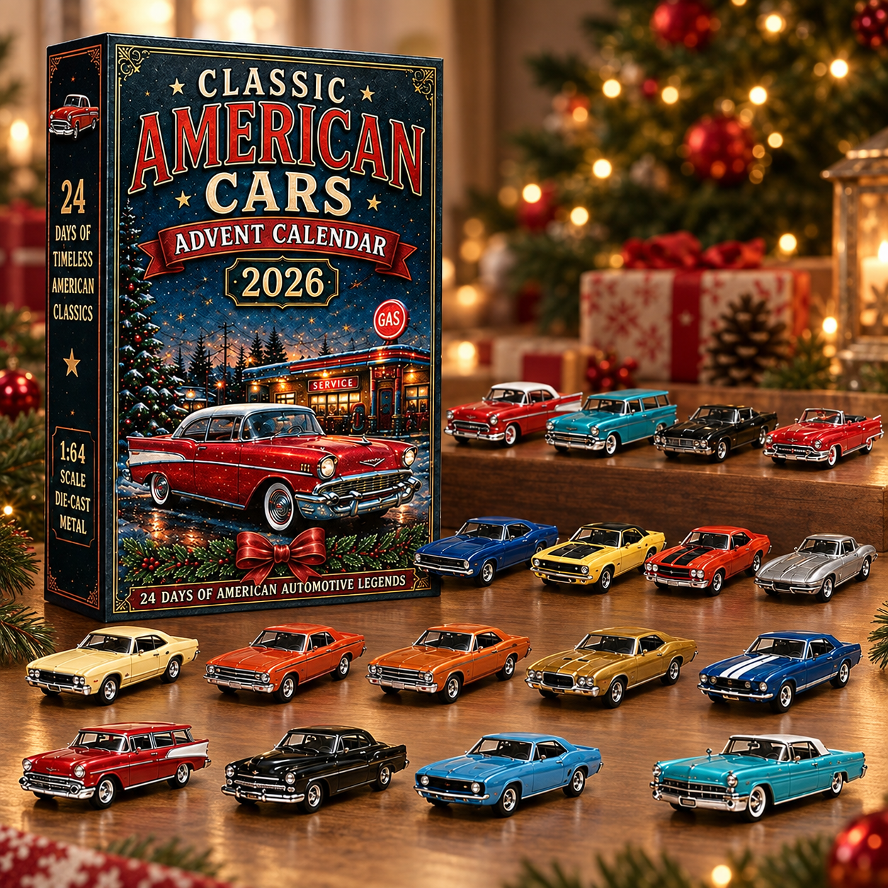 🚚🎄2026 Vehicle Advent Calendar Collection | 24‑Day Mini Toy Car Surprises