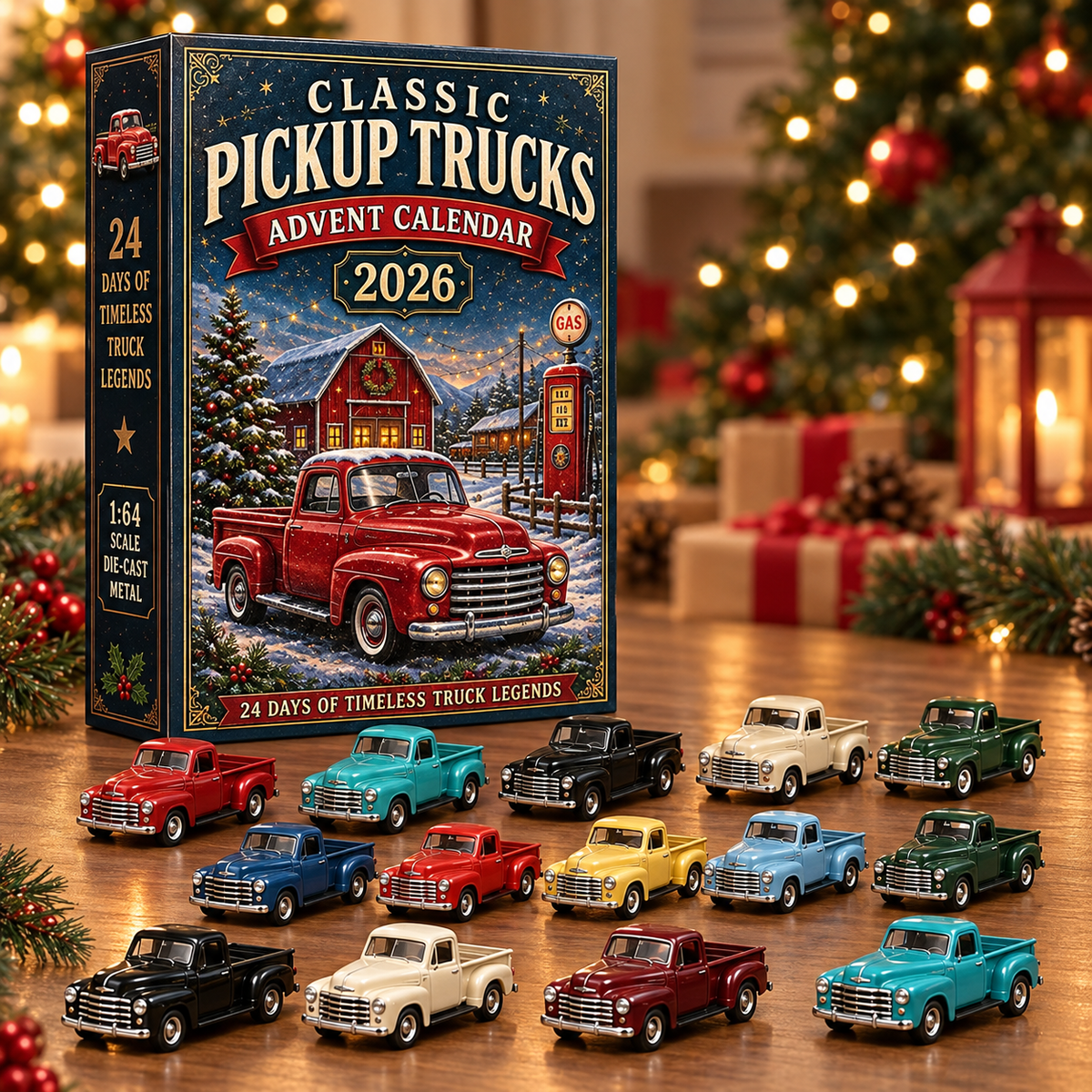 🚚🎄2026 Vehicle Advent Calendar Collection | 24‑Day Mini Toy Car Surprises
