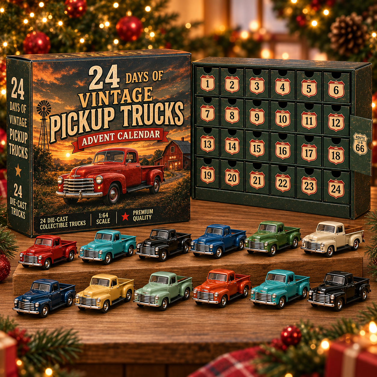 🚚🎄2026 Vehicle Advent Calendar Collection | 24‑Day Mini Toy Car Surprises