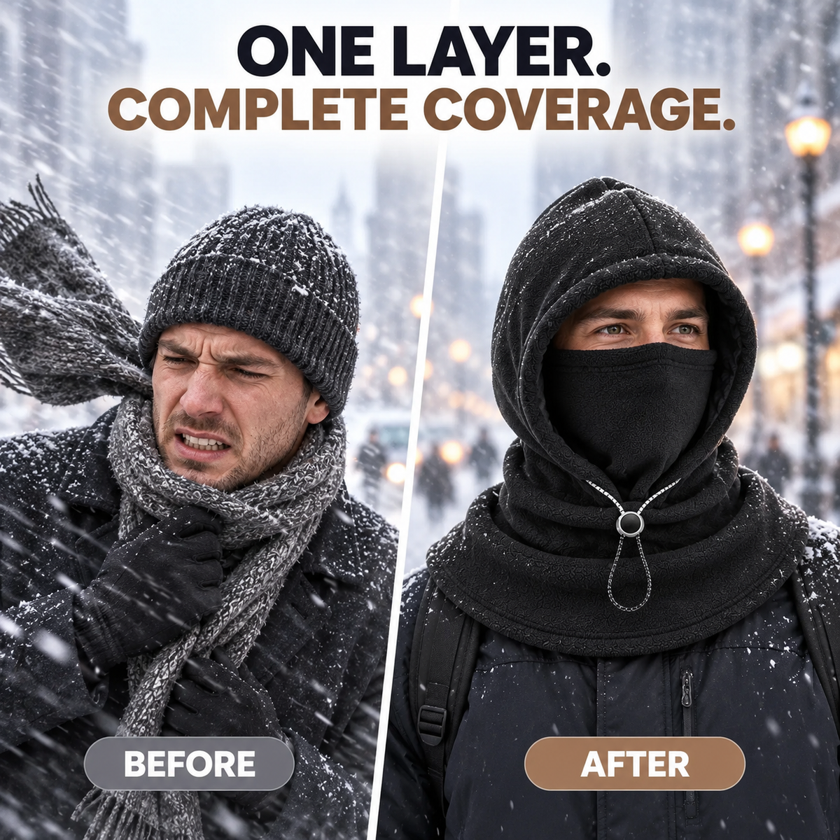 3-in-1 Cozy Fleece Winter Hood 🧣❄️ Full Face, Ear & Neck Coverage