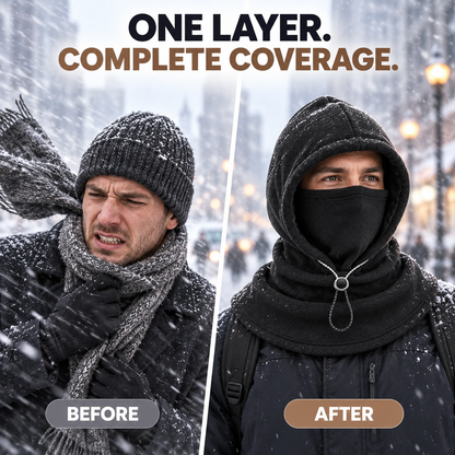 3-in-1 Cozy Fleece Winter Hood 🧣❄️ Full Face, Ear & Neck Coverage