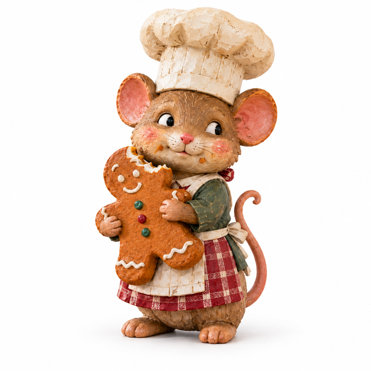 🍪 Gingerbread Mouse Baker Figure