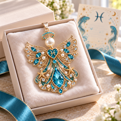 🌟Christmas Zodiac Birthstone Guardian Angel Card👼