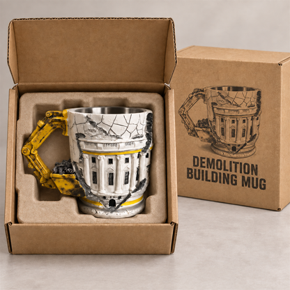 🏗️☕ Builder’s Tribute Excavator Mug – Construction Worker Keepsake & Gift
