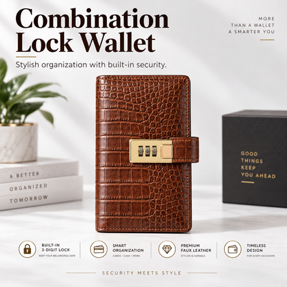🔒 Lockable Savings Notebook – Cash Organizer for Savings Goals