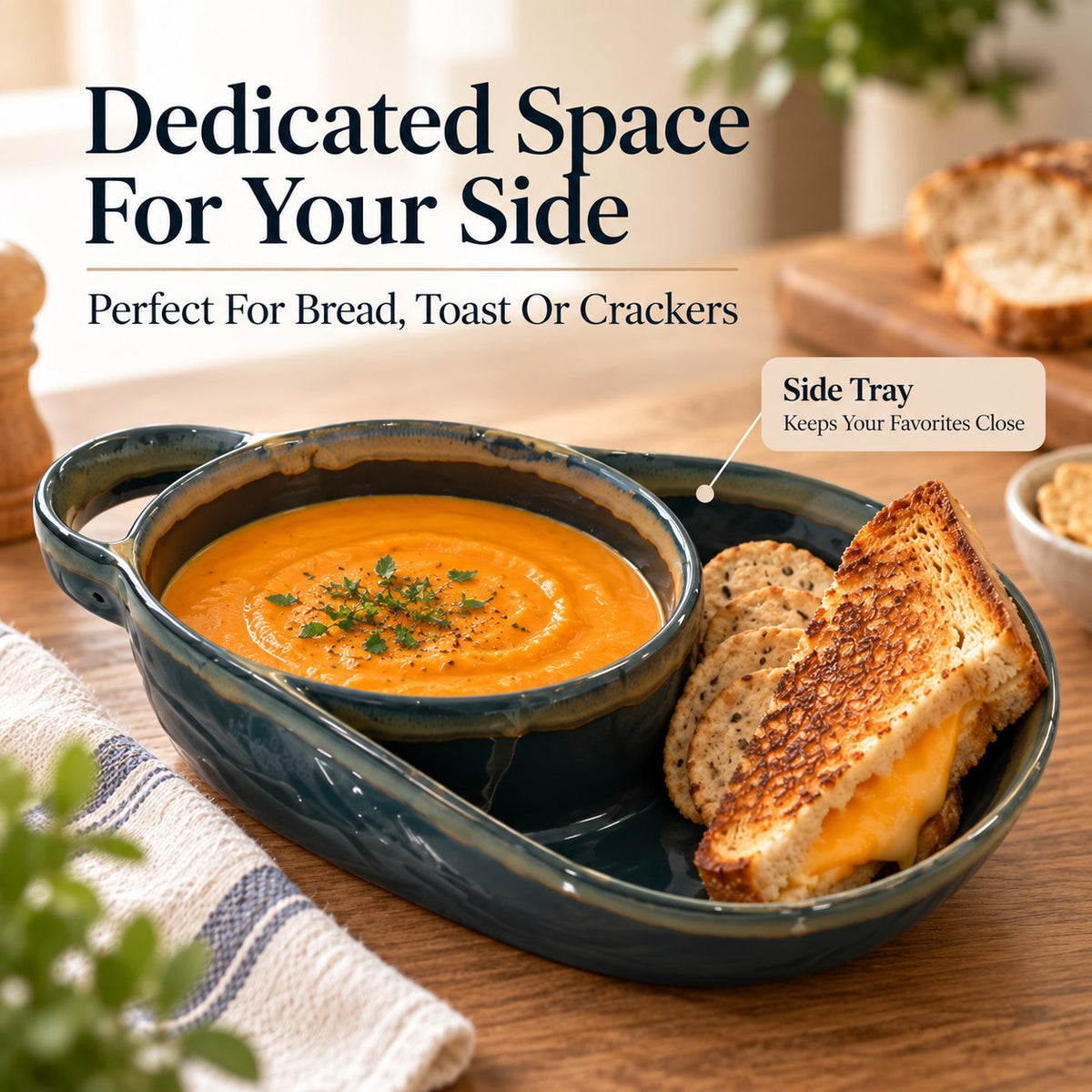 🥪 Cozy Soup & Sandwich Serving Bowl Plate Set for Easy Comfort Meals